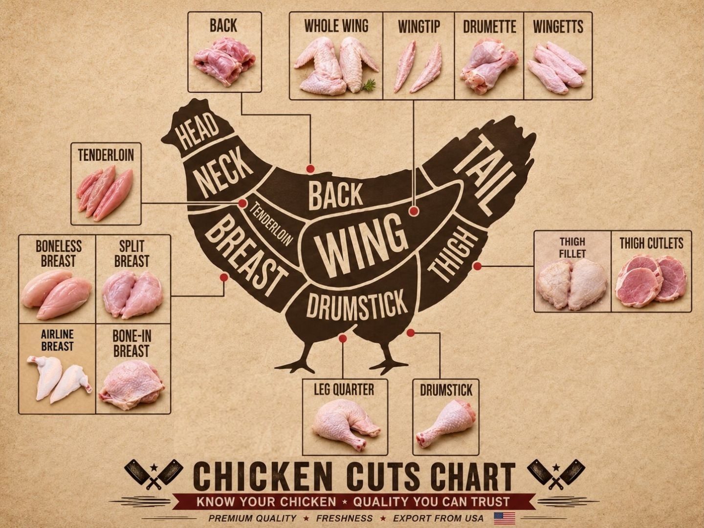 chicken Cut Map